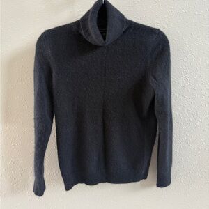 Talbots Cashmere Black Turtleneck Sweater